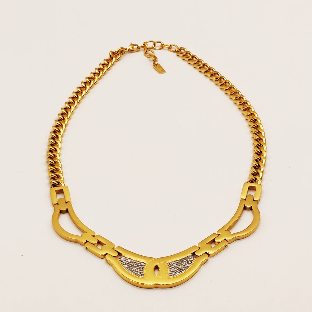 Collier Tresse Boucles Design Luxe