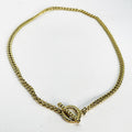 Collier Tresse Cercle et Barre Rayé