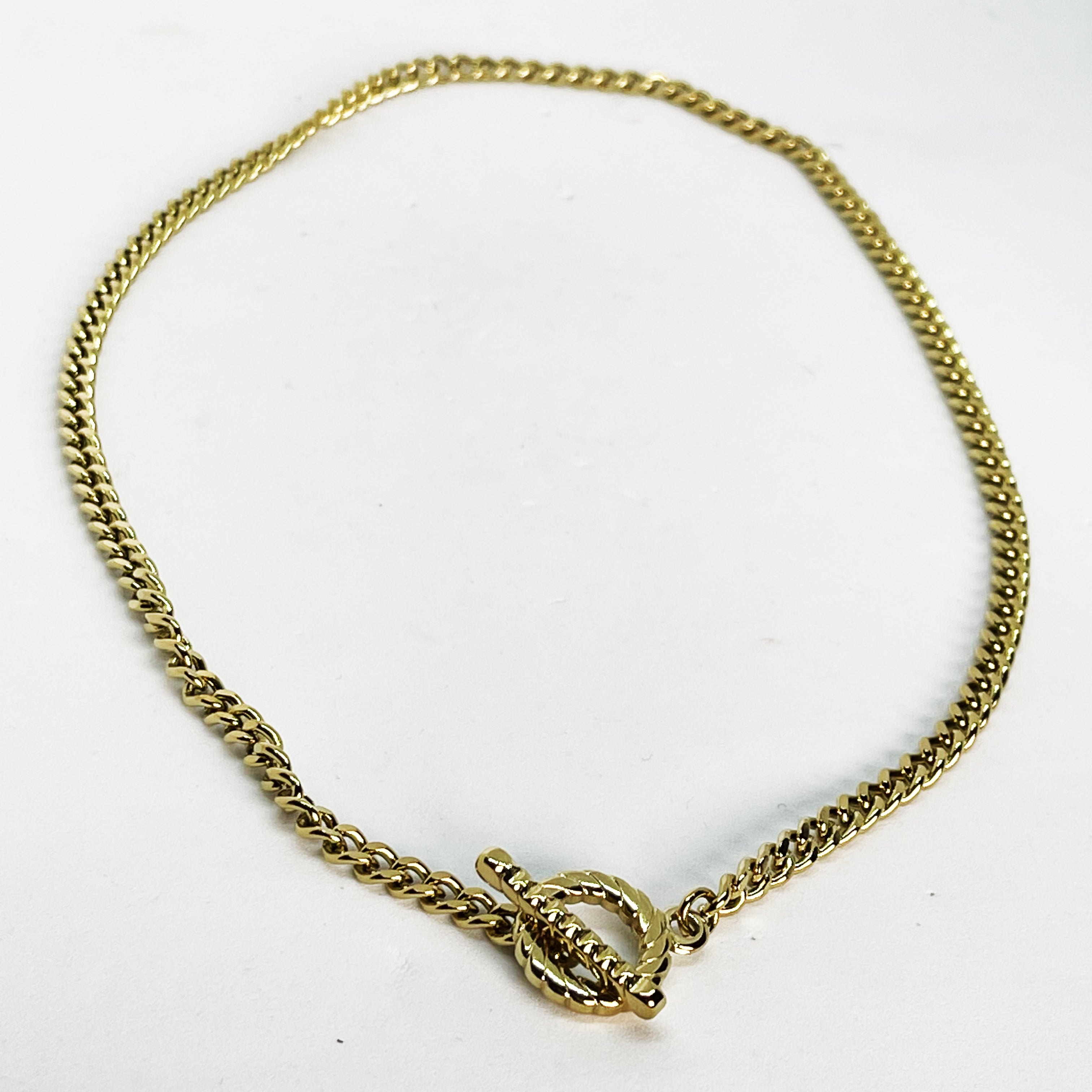 Collier Tresse Cercle et Barre Rayé