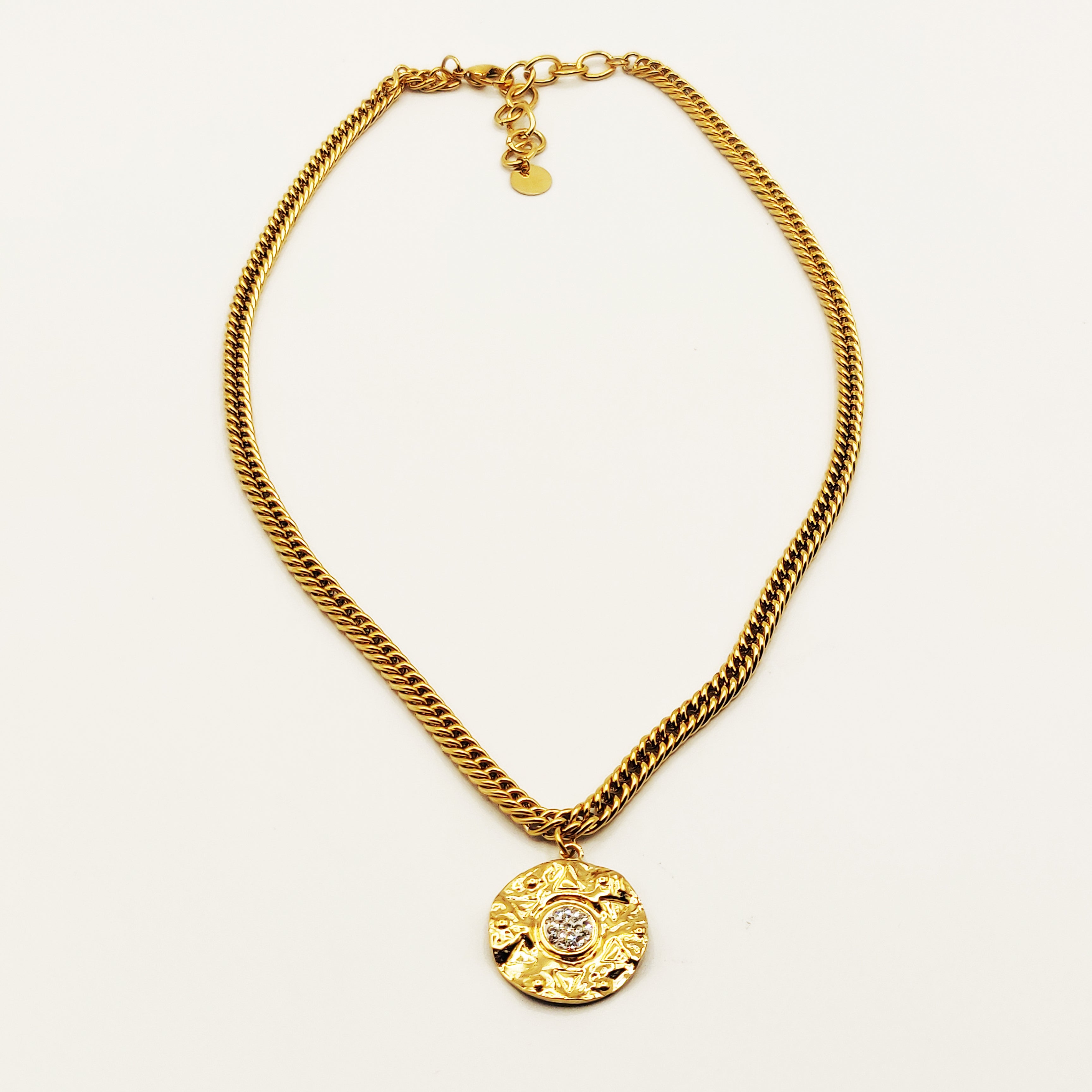 Collier Tresse Cercle Fashion Cristaux