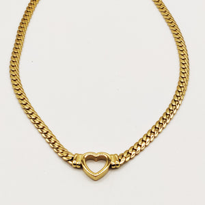 Collier Tresse Coeur Luxe