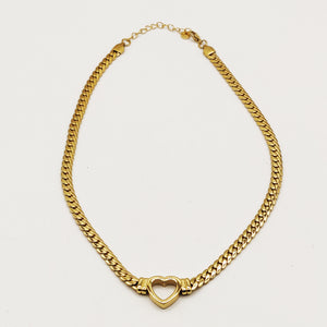 Collier Tresse Coeur Luxe