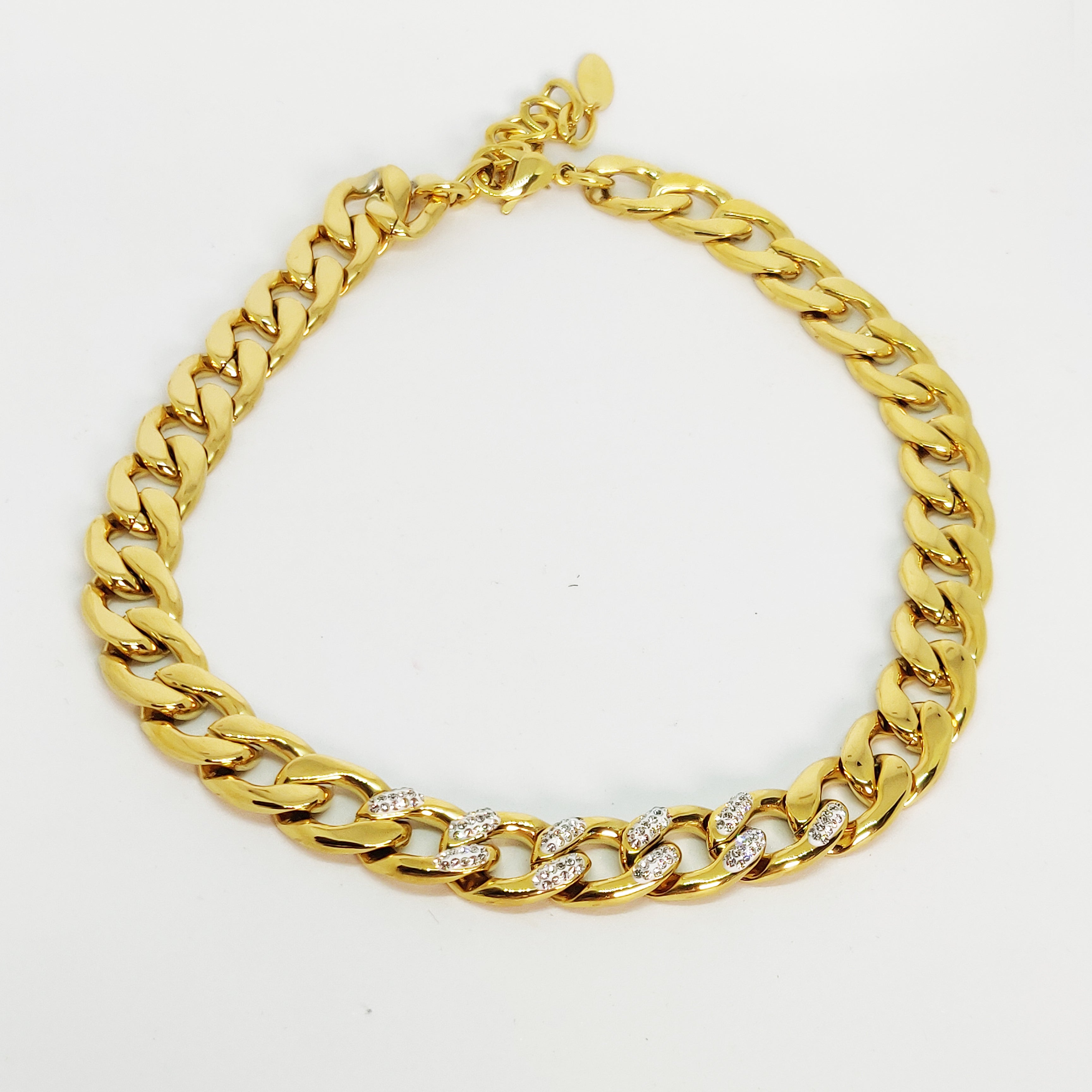 Collier Tresse Cristaux