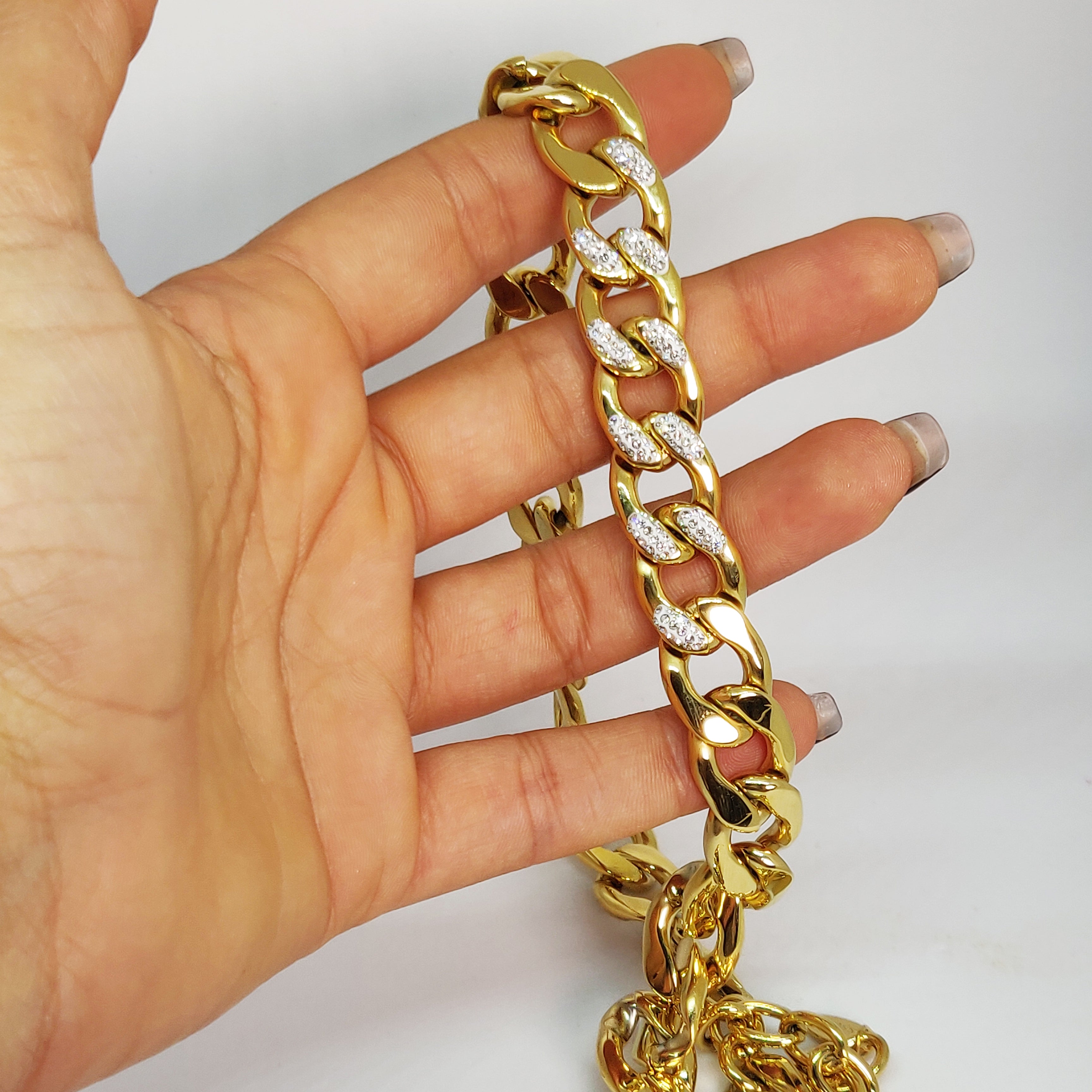 Collier Tresse Cristaux