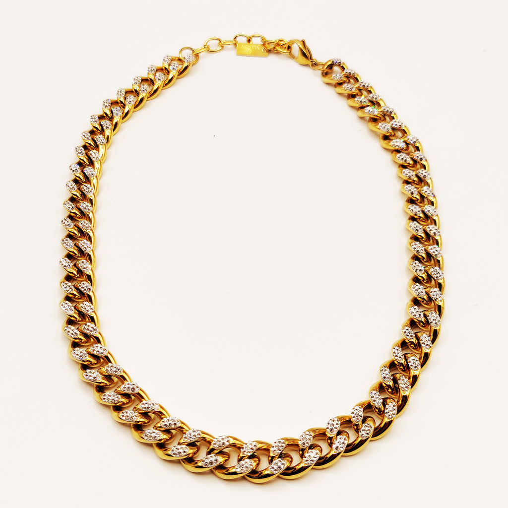 Collier Tresse Full Cristaux Luxe