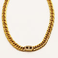 Collier Tresse Large ᗡD Cristaux Luxe