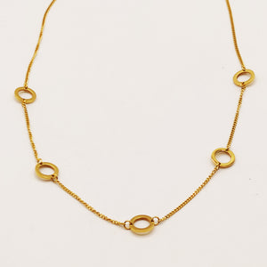 Collier Tresse Multi Cercles Simple