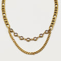 Collier Tresse Multi Cristaux Luxe