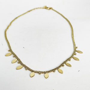 Collier Tresse Multi Feuilles
