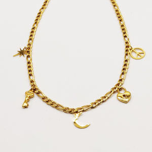 Collier Tresse Multi Pendentifs Luxe