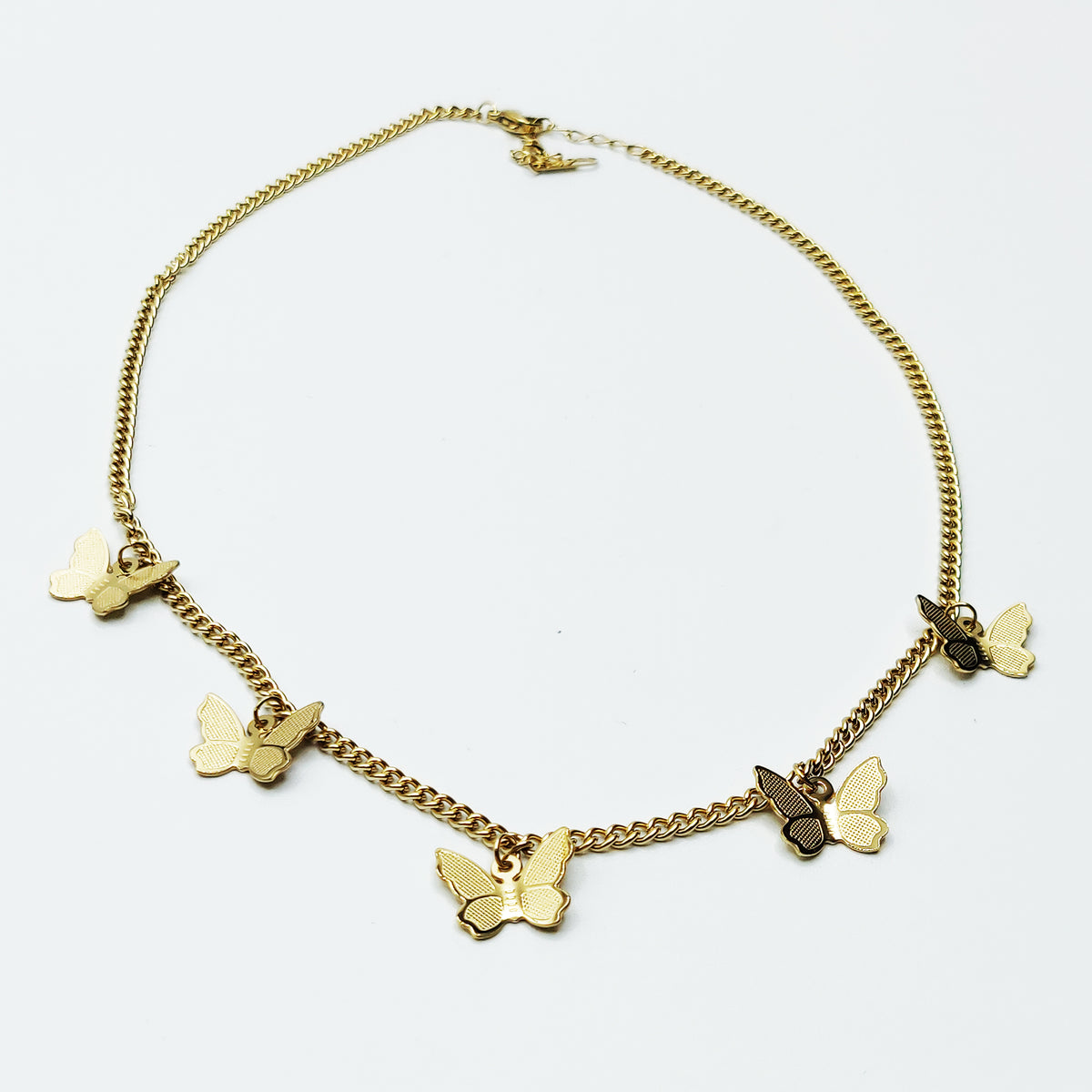 Collier Tresse Papillons