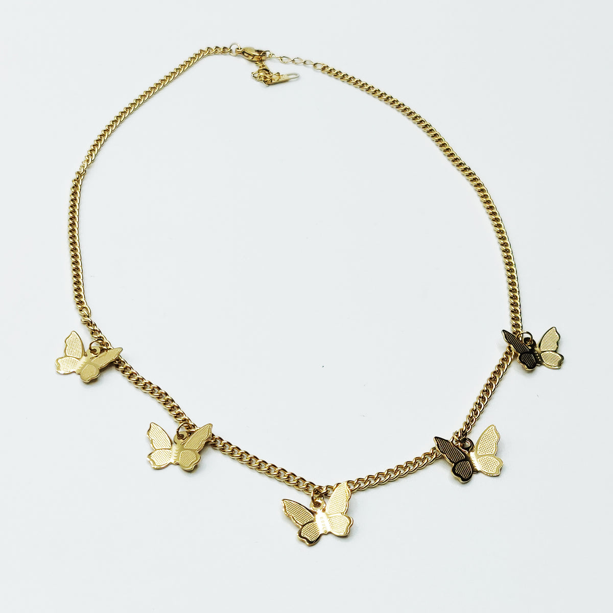 Collier Tresse Papillons