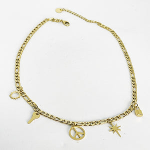 Collier Tresse Peace And Love