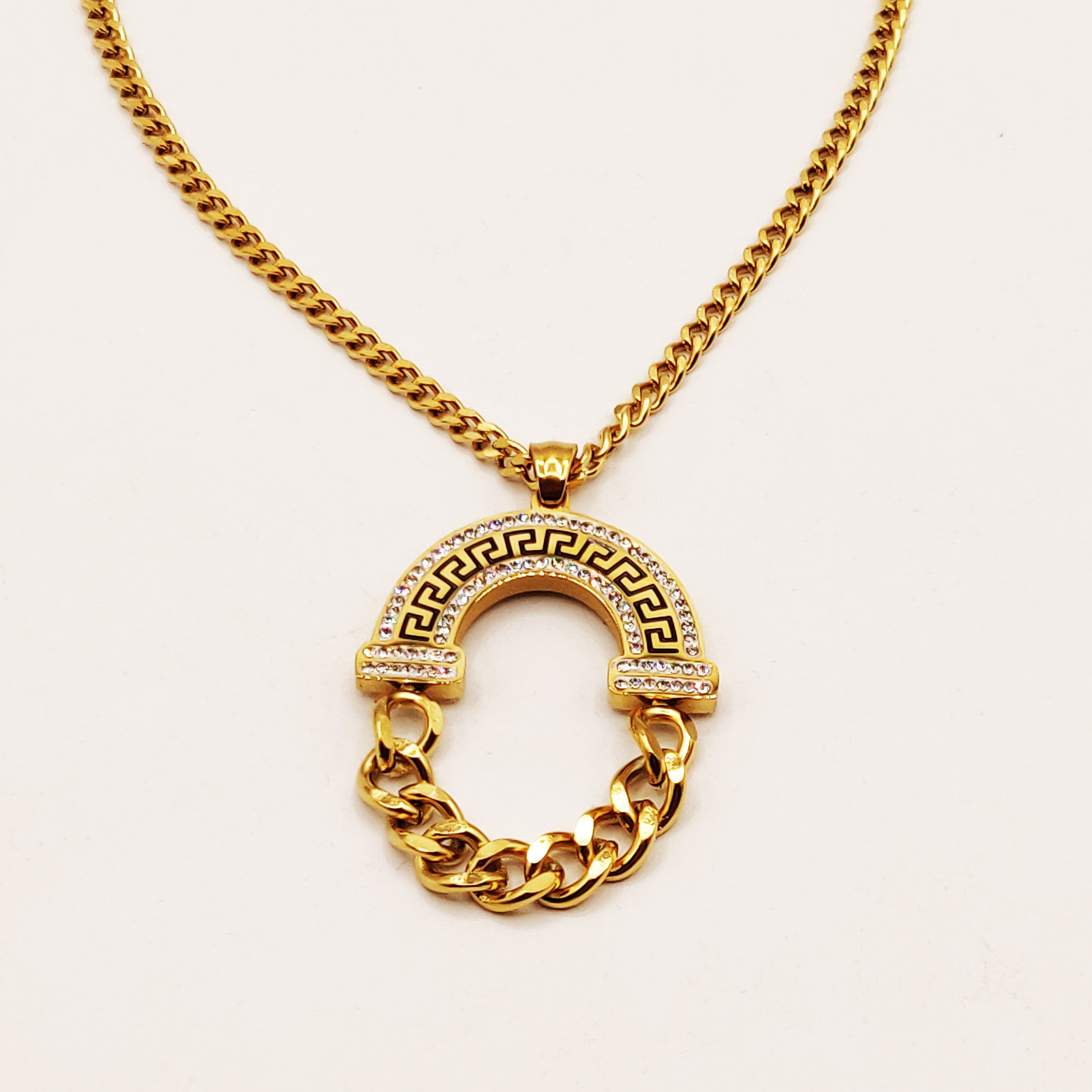 Collier Tresse Pendentif Tresse V Luxe