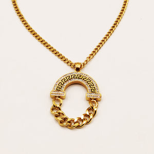 Collier Tresse Pendentif Tresse V Luxe