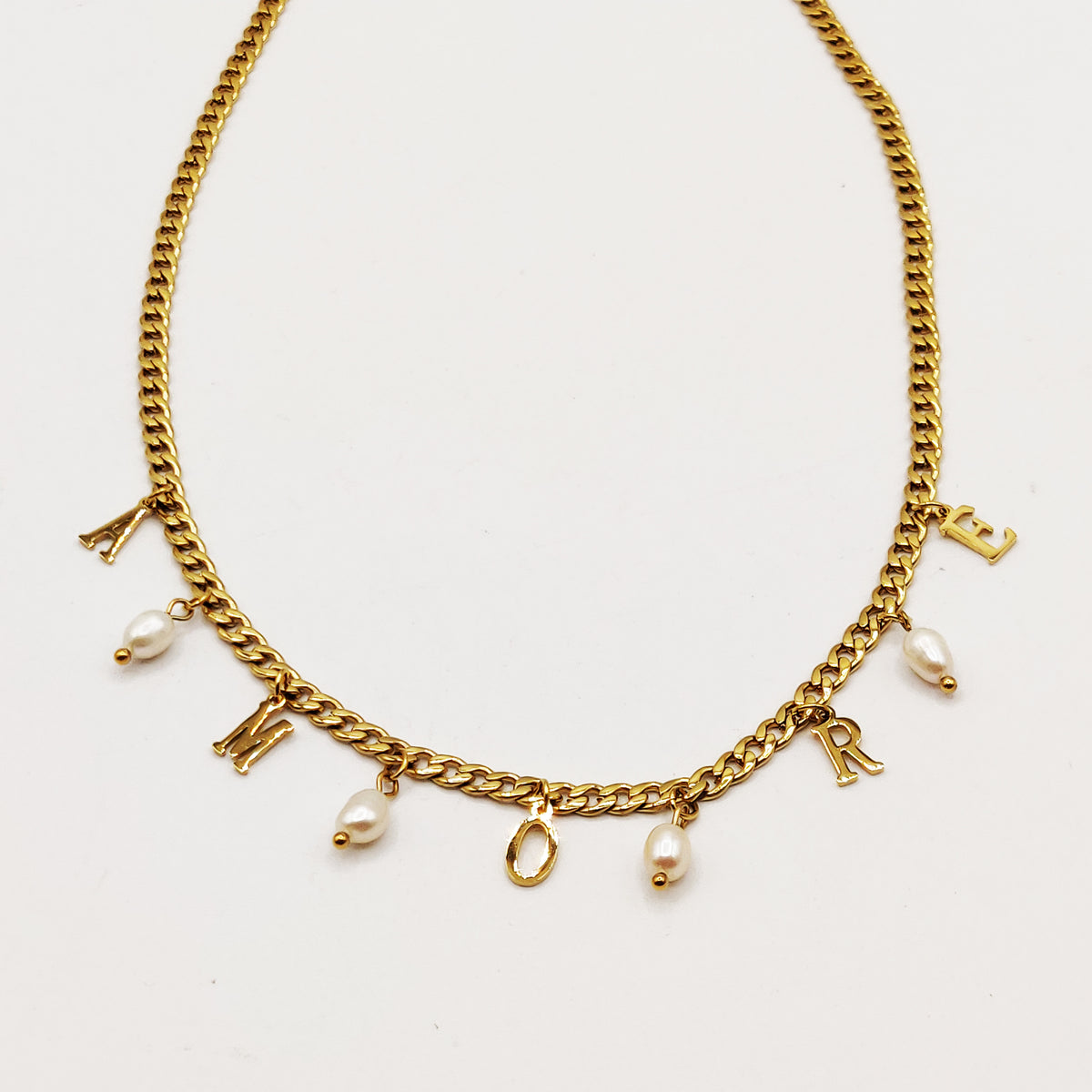 Collier Tresse Perles Amore Luxe