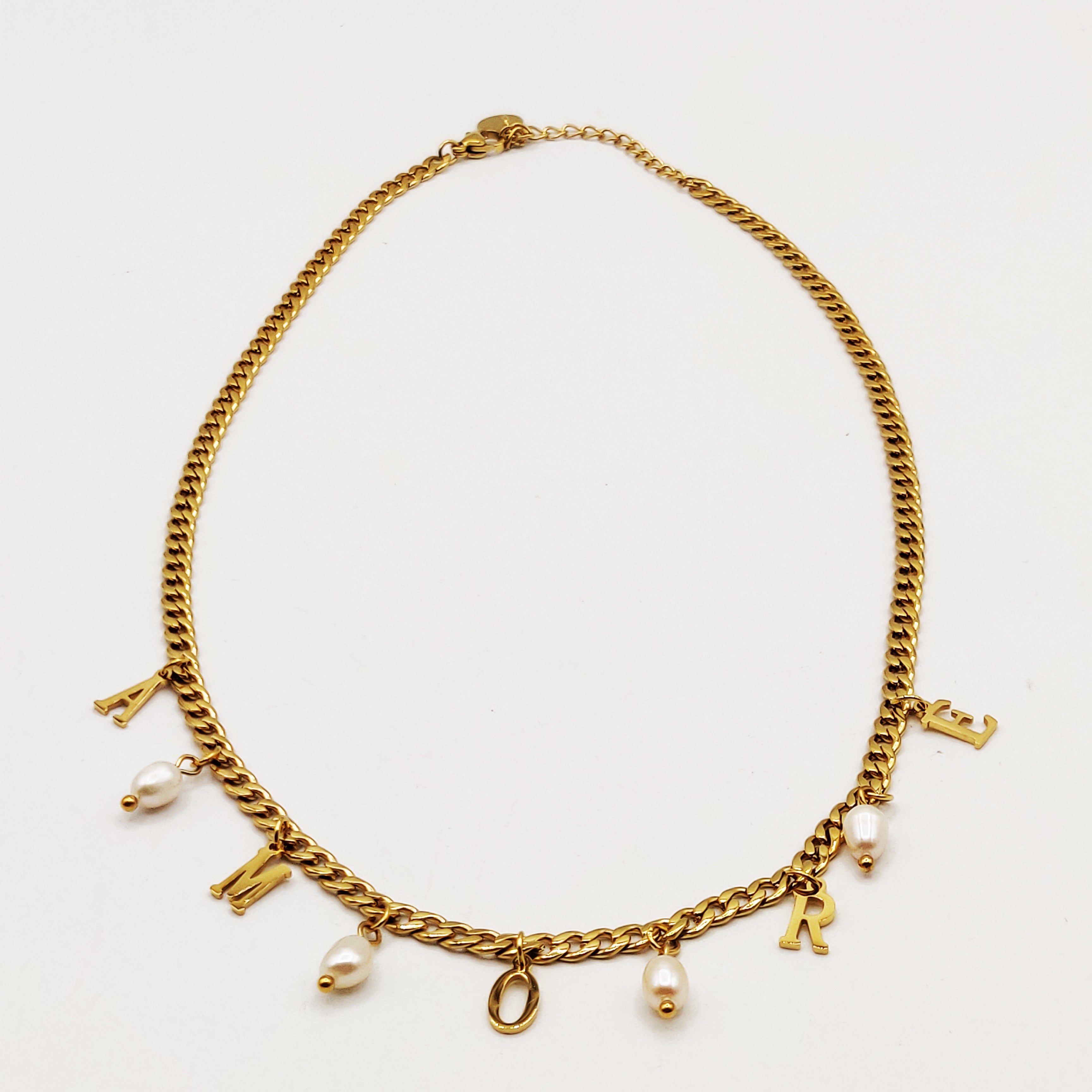 Collier Tresse Perles Amore Luxe