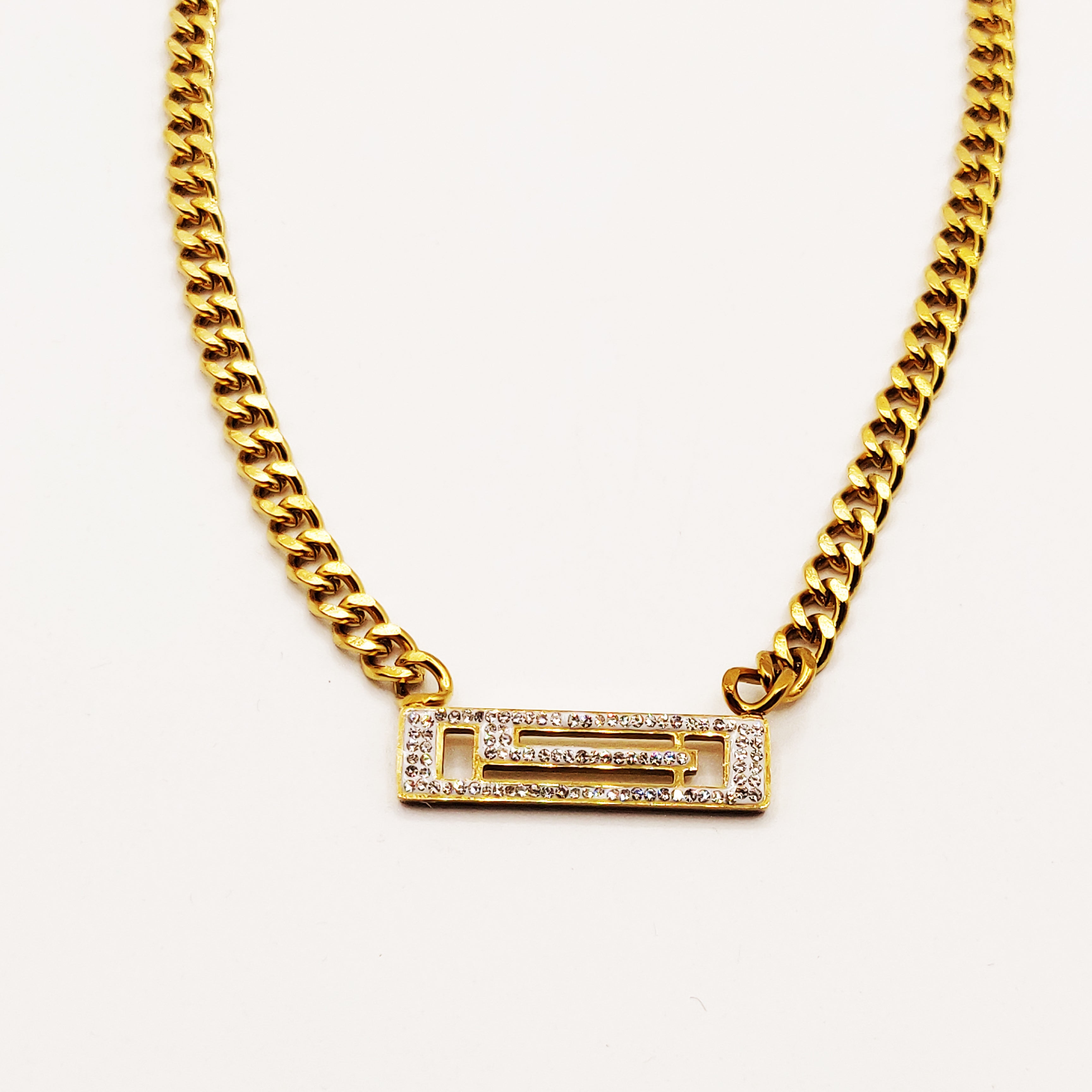 Collier Tresse S Cristaux Luxe