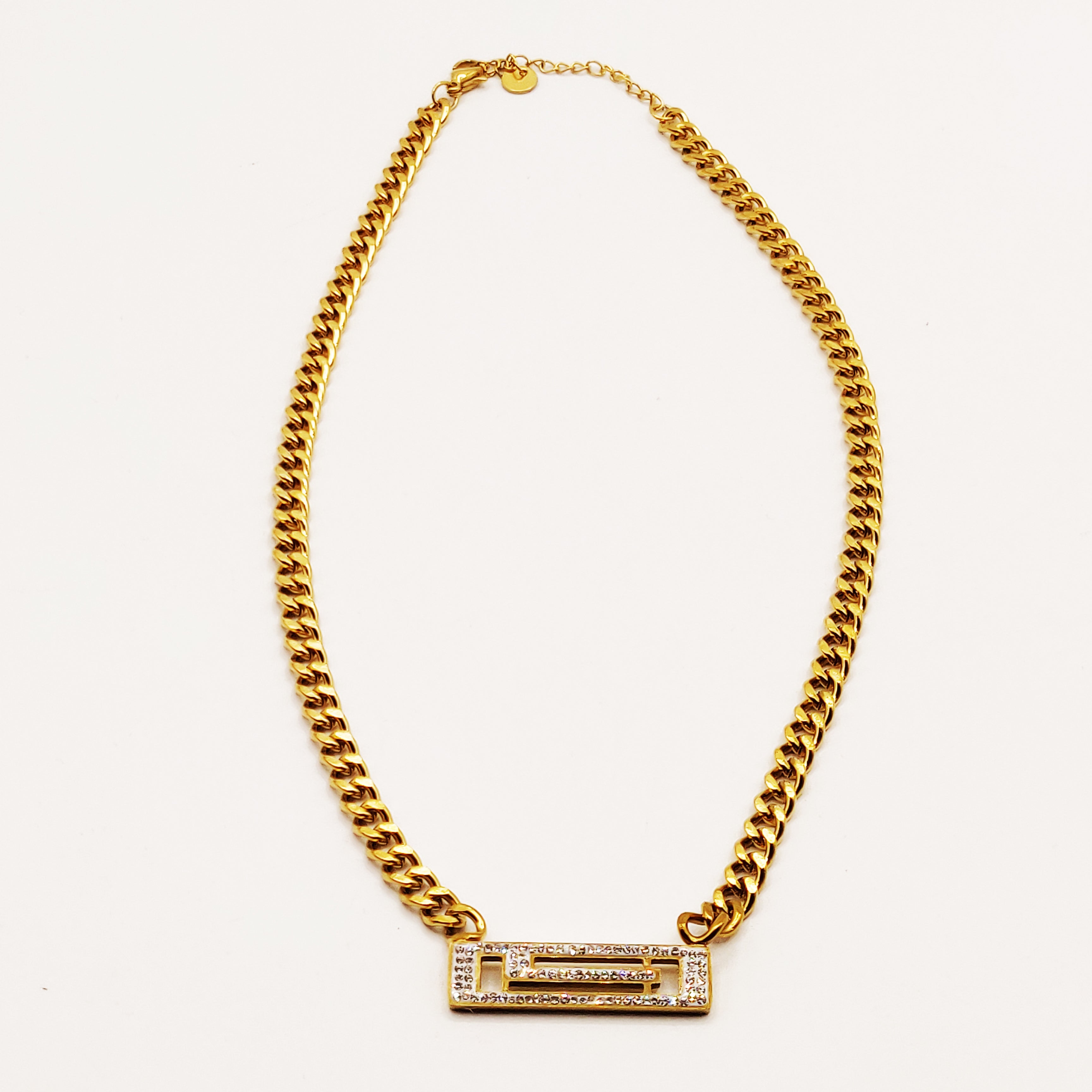 Collier Tresse S Cristaux Luxe
