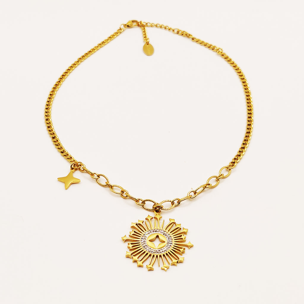 Collier Tresse Soleil En Étoiles Luxe