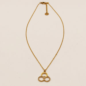 Collier Triple Cercles Cristaux Luxe