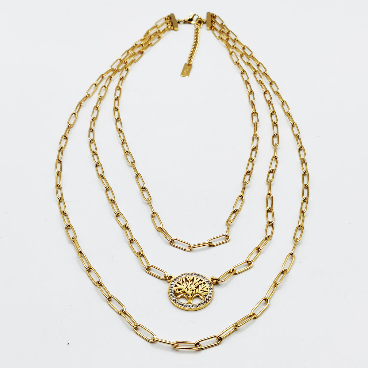 Collier Triple Chaînes Eden Luxe