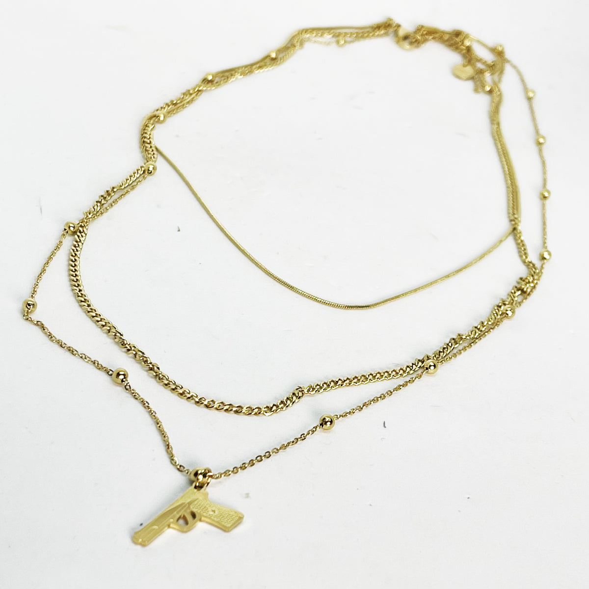 Collier Triple Pistolet Luxe