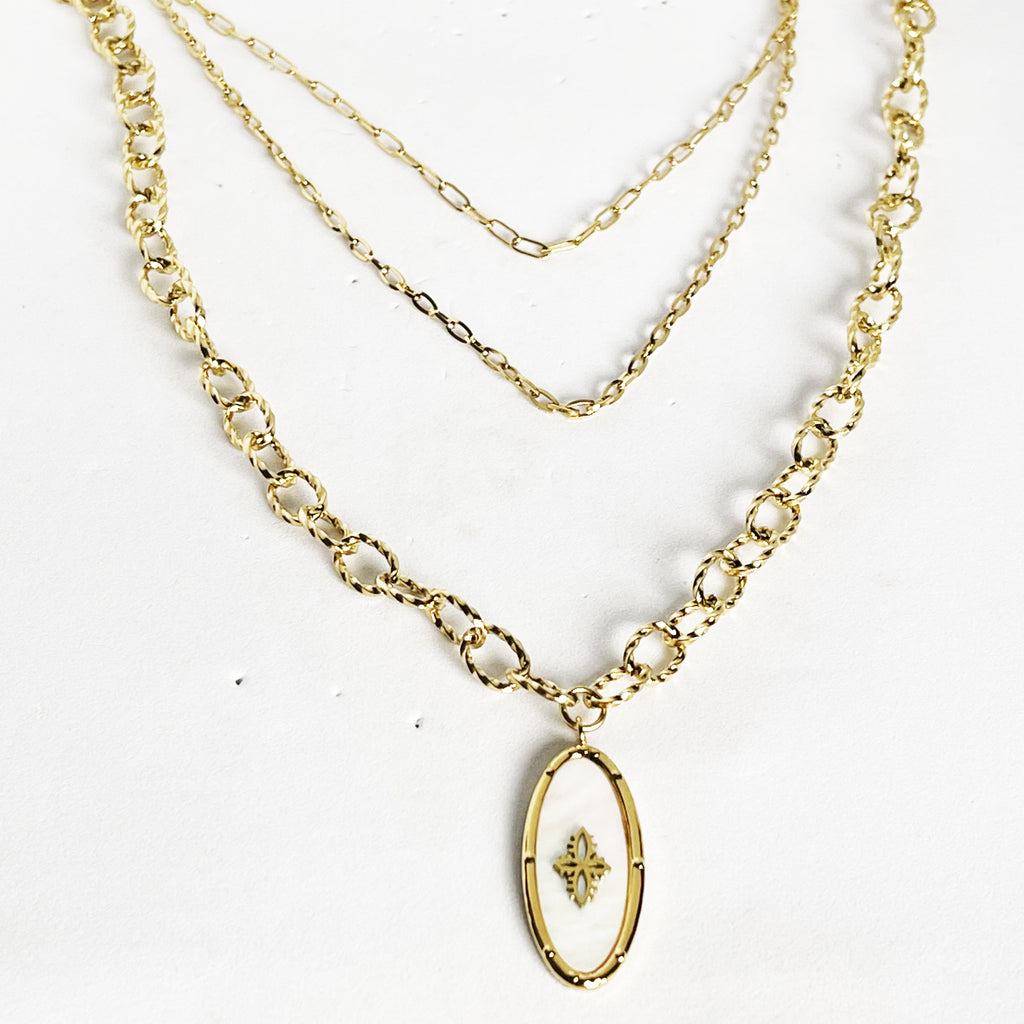 Collier Triple Rose Des Vents