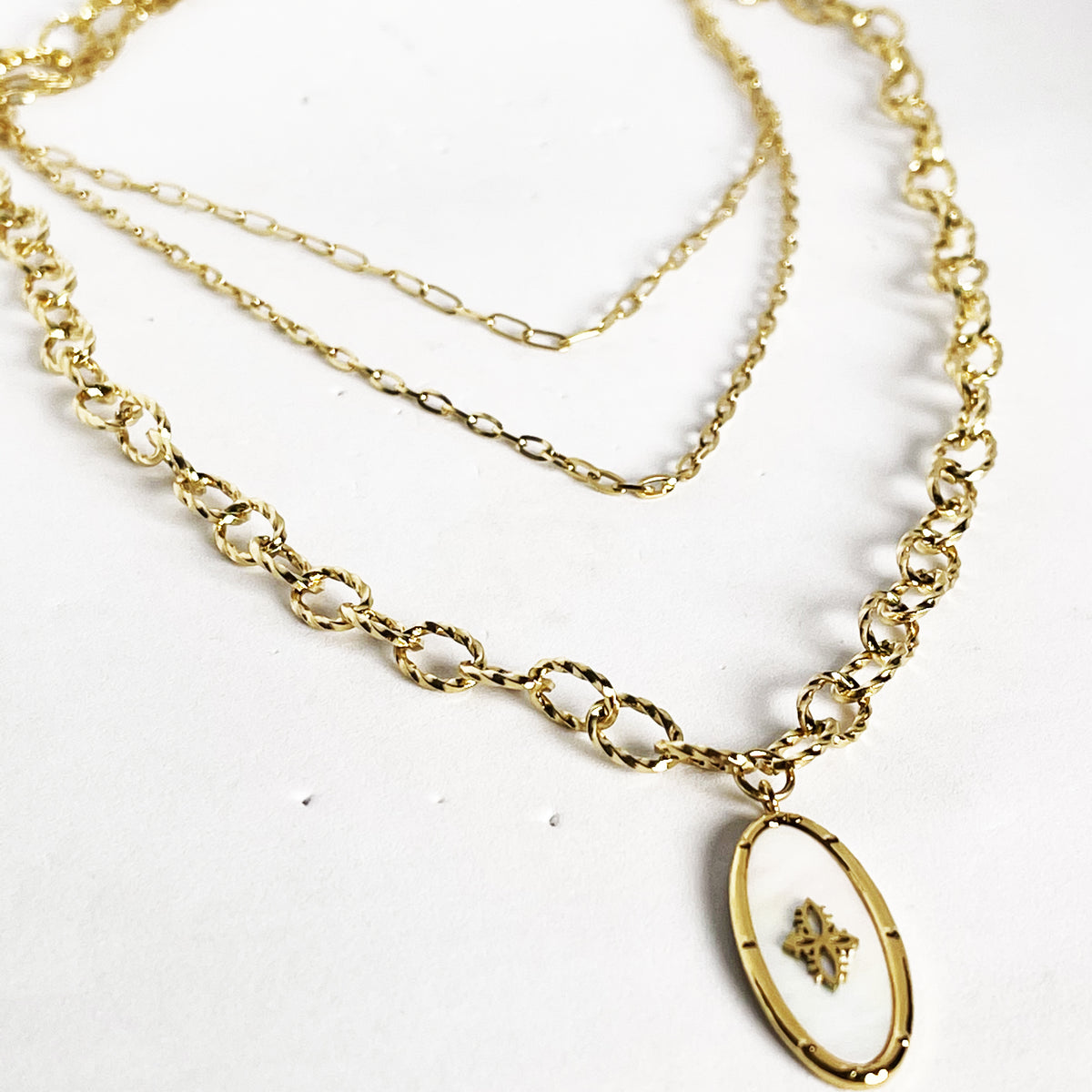 Collier Triple Rose Des Vents