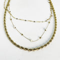 Collier Triple Torsade et Perles