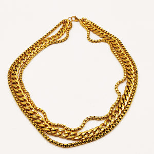 Collier Triple Tresse Luxe