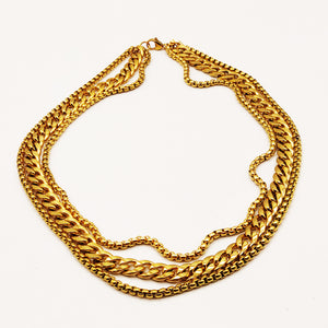 Collier Triple Tresse Luxe