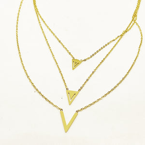 Collier Triple V Luxe