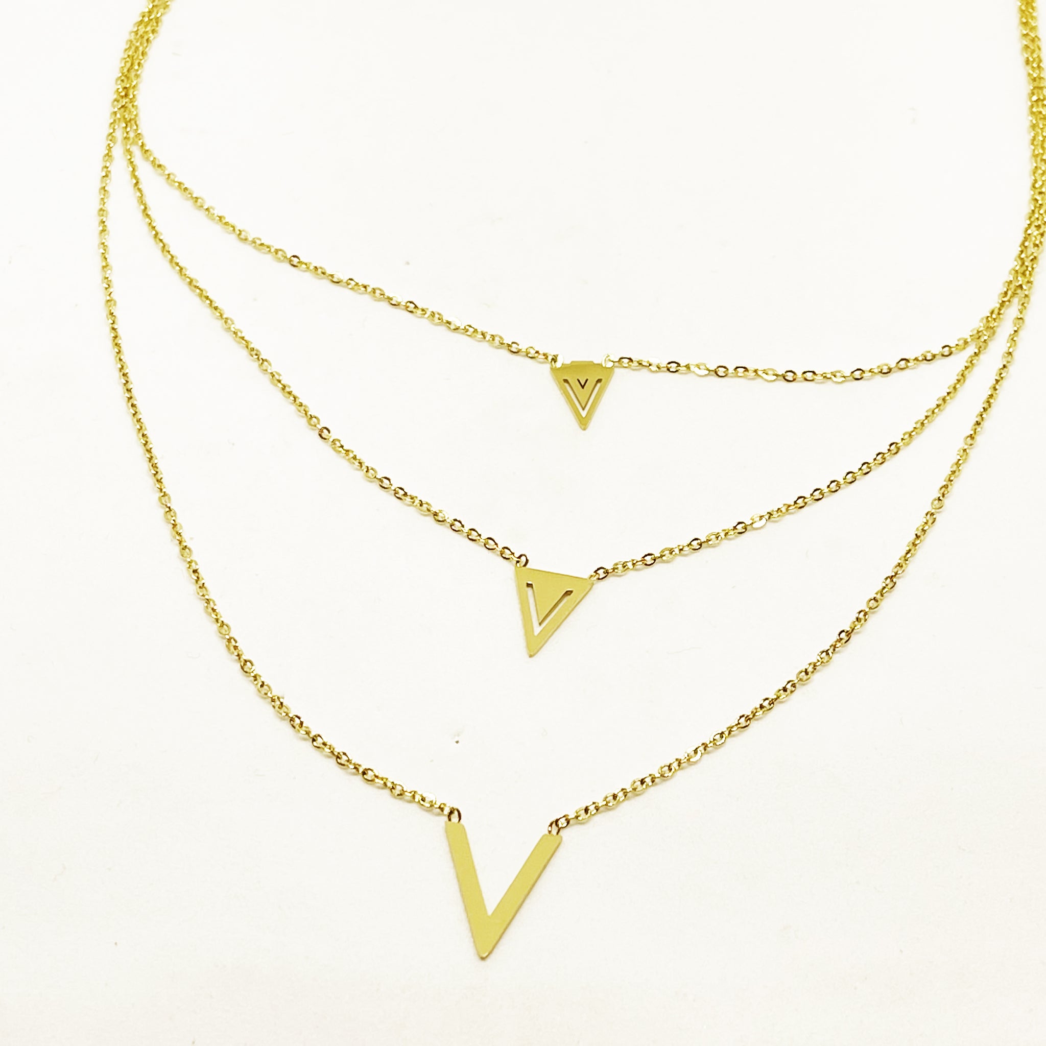 Collier Triple V Luxe