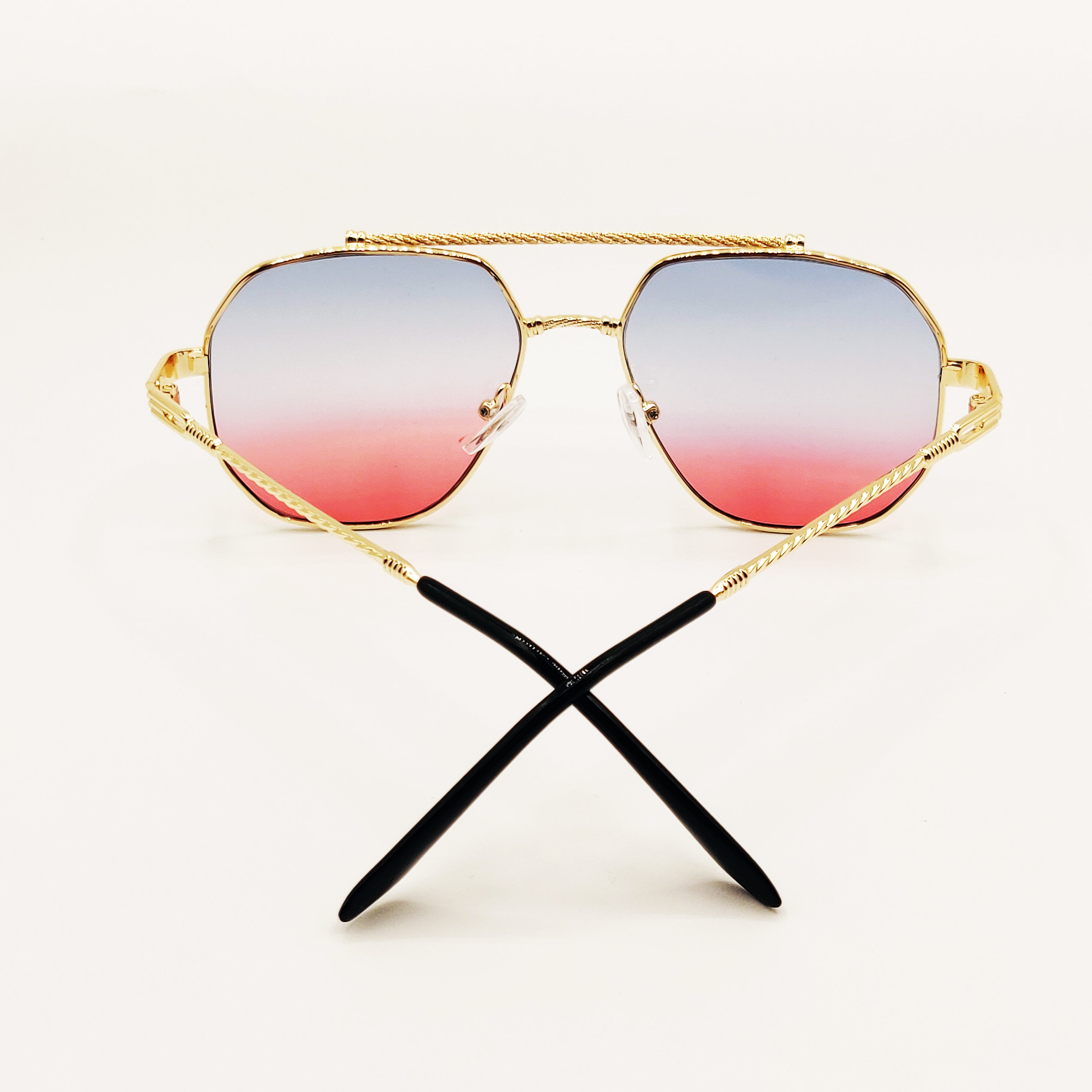 Lunettes de Soleil CV2319 Bleues et Roses