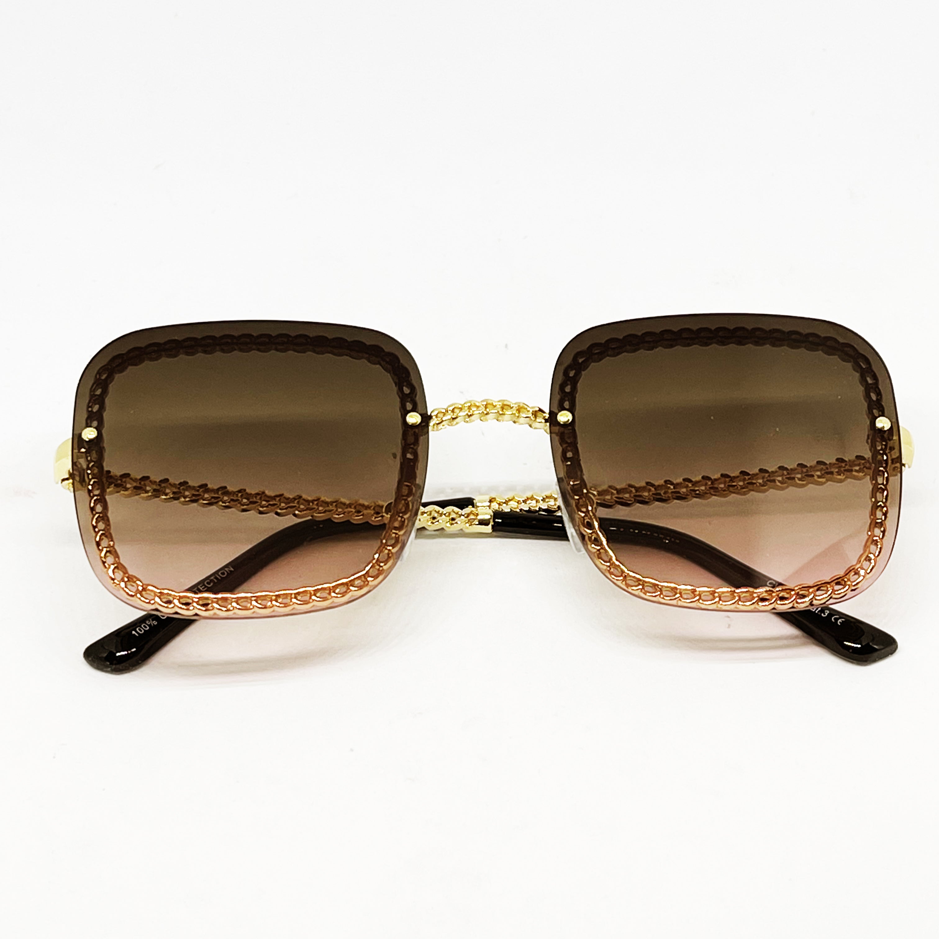 Lunettes de Soleil CV2516 Kaki et Roses