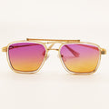 Lunettes de Soleil CV2551 Violettes et Moutardes