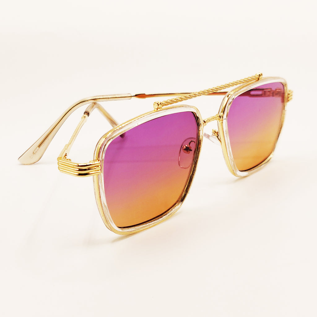 Lunettes de Soleil CV2551 Violettes et Moutardes