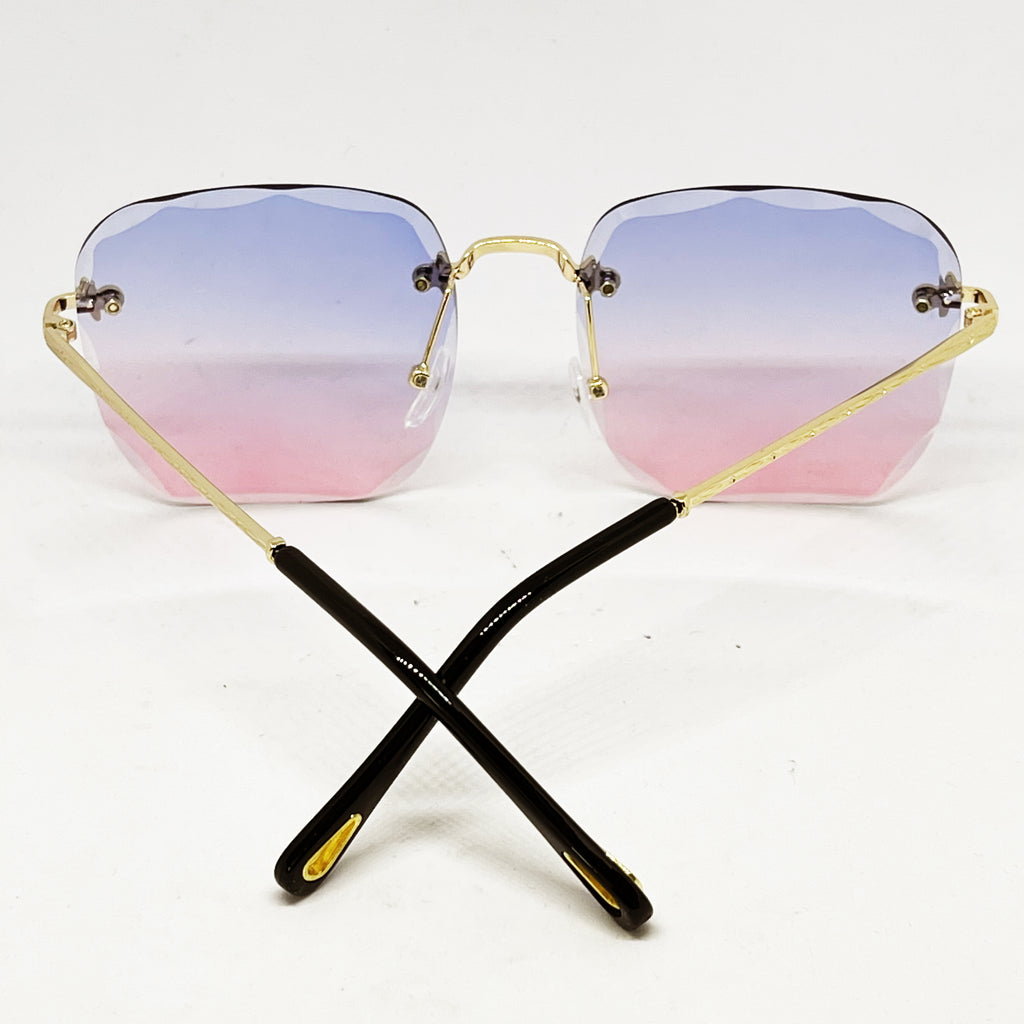 Lunettes de Soleil CV2557 Bleues et Roses
