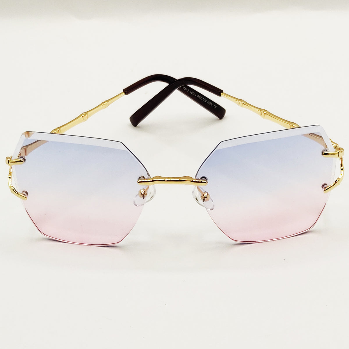 Lunettes de Soleil CV2596 Bleues et Roses