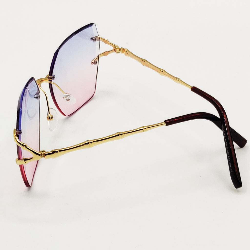 Lunettes de Soleil CV2596 Bleues et Roses