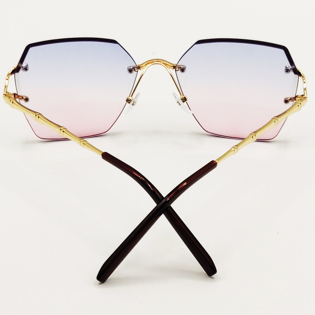Lunettes de Soleil CV2596 Bleues et Roses