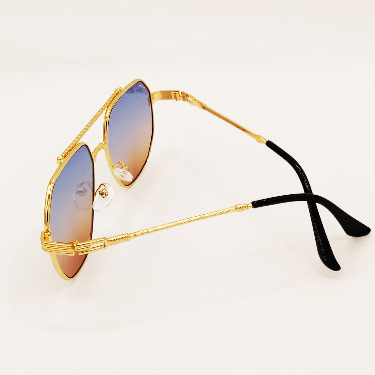 Lunettes de Soleil CV2319 Bleues et moutardes