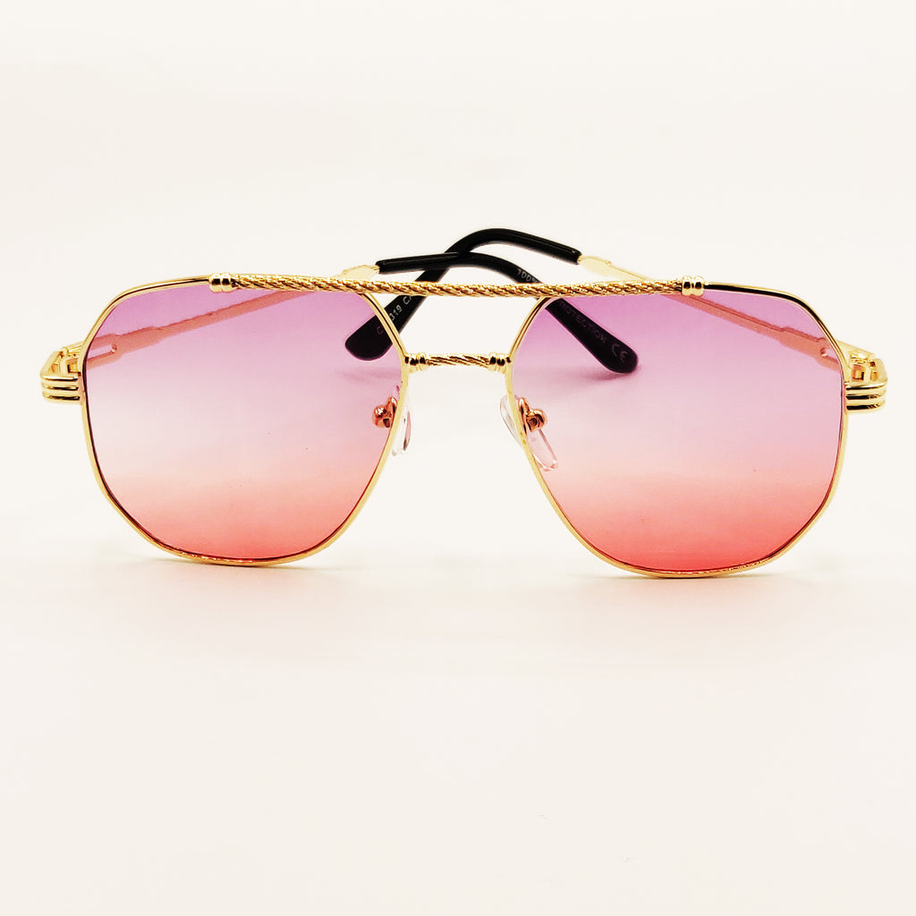 Lunettes de Soleil CV2319 Violettes et Roses