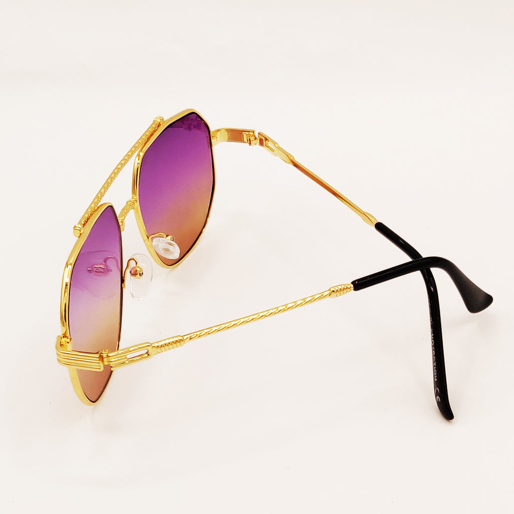 Lunettes de Soleil CV2319 Violettes et Moutardes