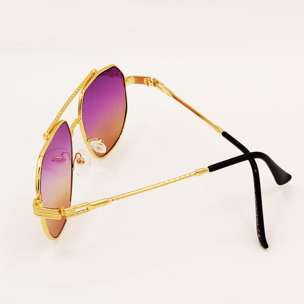 Lunettes de Soleil CV2319 Violettes et Moutardes