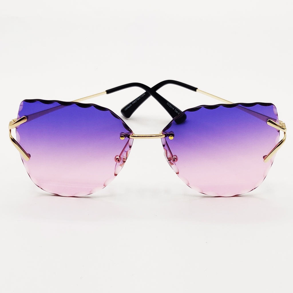 Lunettes de Soleil CV2514 Violettes et Roses