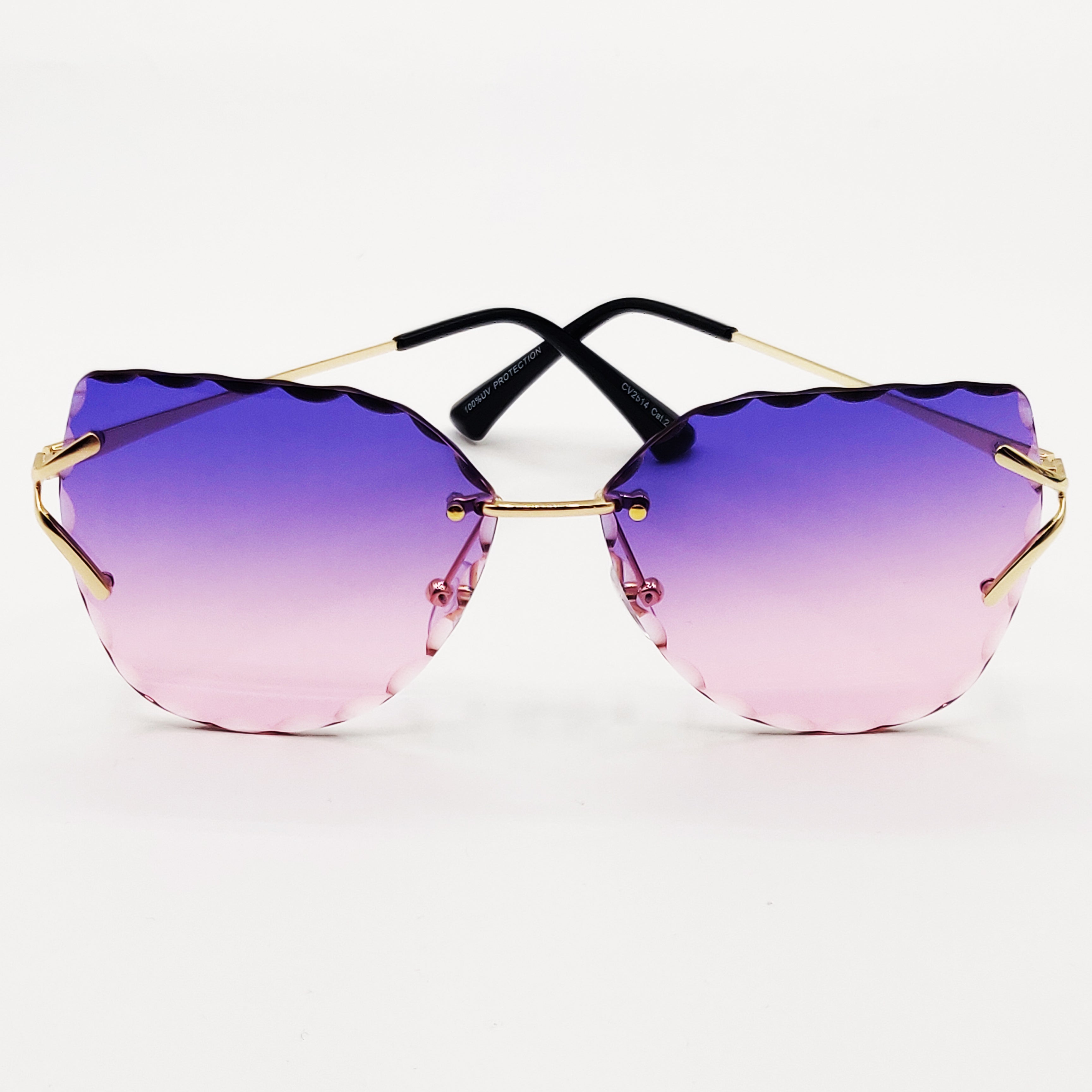 Lunettes de Soleil CV2514 Violettes et Roses