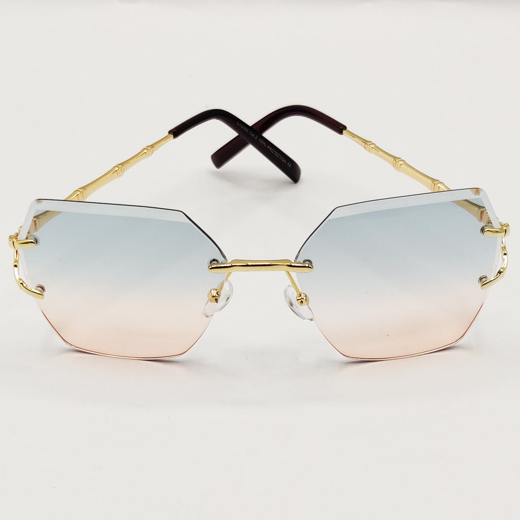 Lunettes de Soleil CV2596 Vertes et Oranges