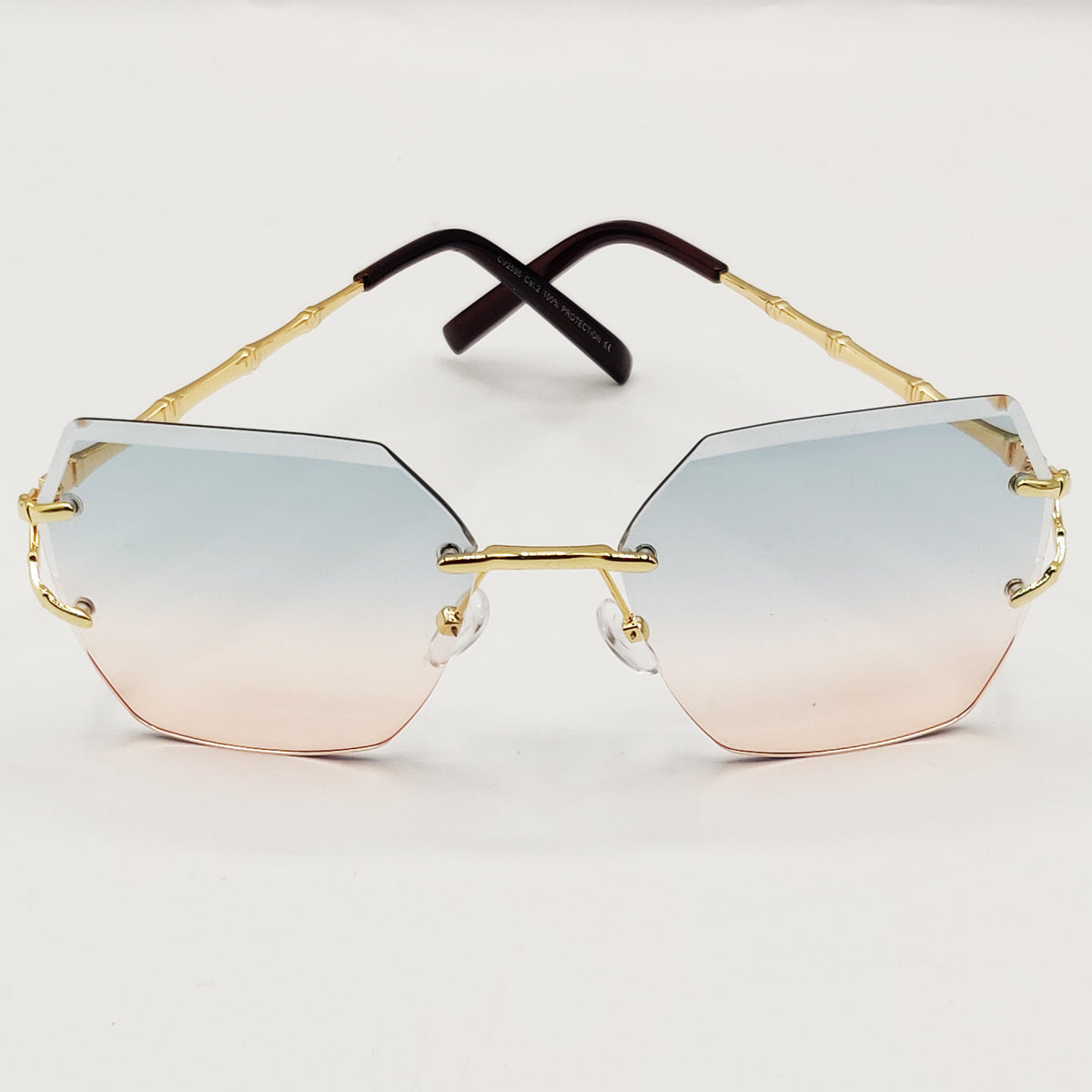 Lunettes de Soleil CV2596 Vertes et Oranges